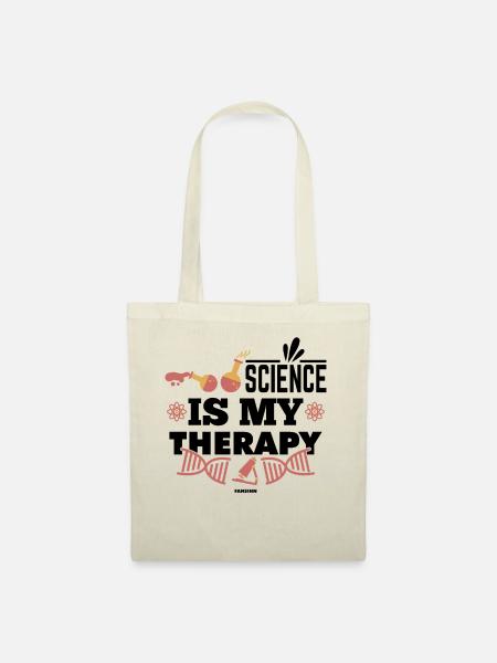 Science Is My Therapy - Stoffbeutel - Natur