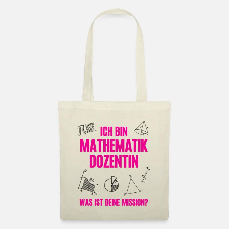 Mathe Dozentin Studium Mathematik Lehrerin Dozent - Stoffbeutel - Natur