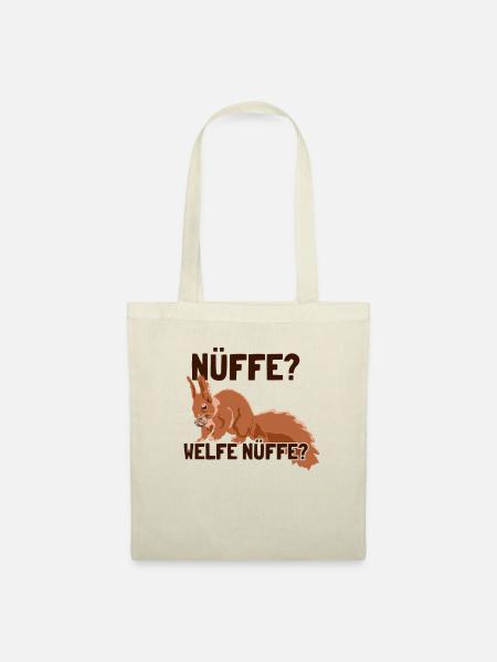 Nüffe Welfe Nüffe Grauhörnchen Squirrel - Stoffbeutel - Natur