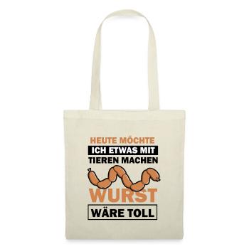 Heute möchte ich etwas mit tieren machen - Stoffbeutel - Natur - Vorne