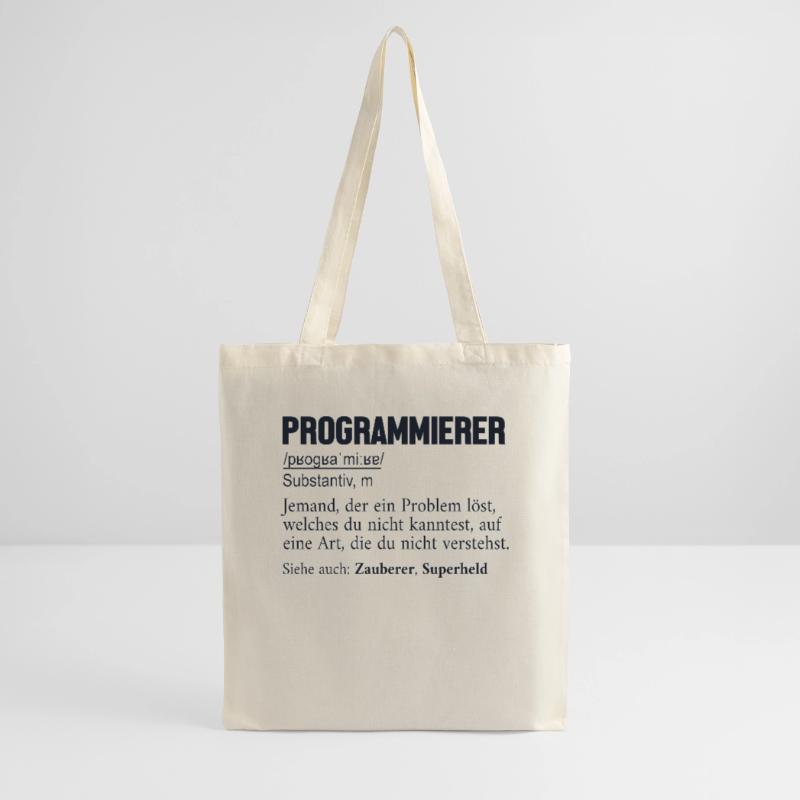 Programmierer Definition Developer Coder Stoffbeutel