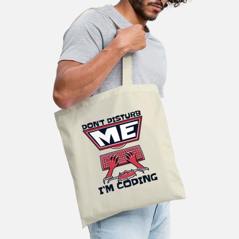Don't Disturb Me I'm Coding Developer Coder Tote Bag