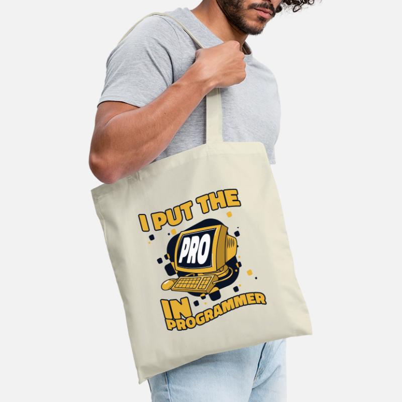 I Put The Pro In Programmer Developer Coder Stoffbeutel