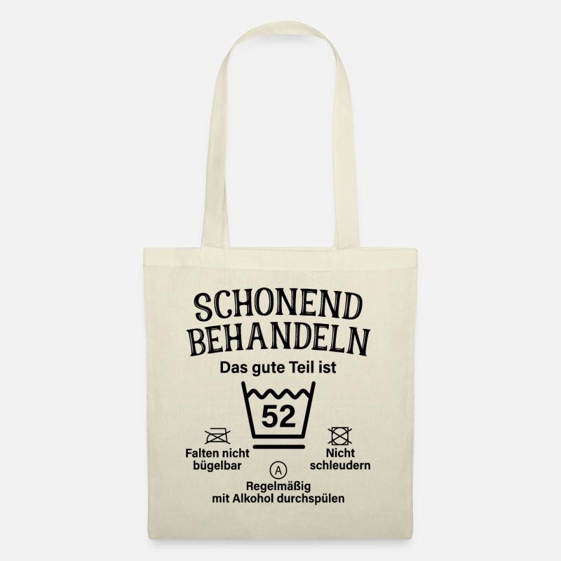 52. Geburtstag Schonend Behandeln 52 Teil Ist 52 - Stoffbeutel - Natur