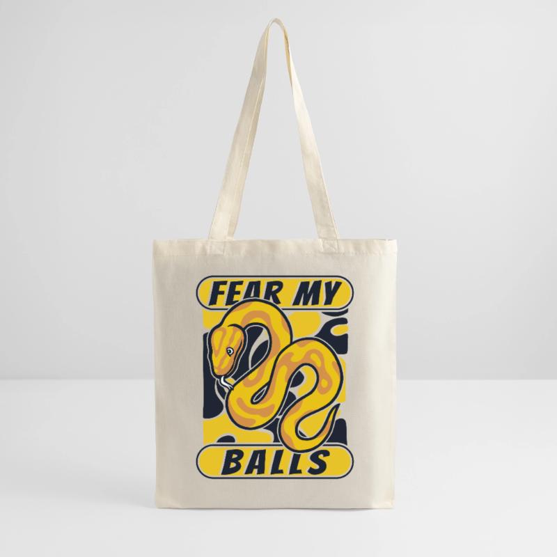 Fear My Balls Python Schlange Banana Ball Python Stoffbeutel