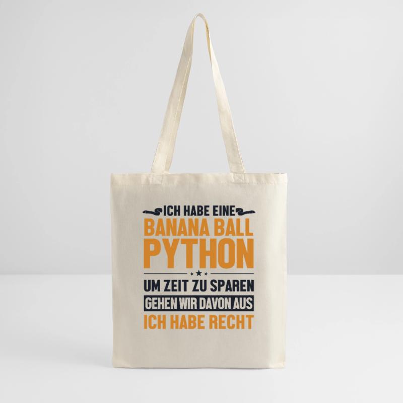 Banana Ball Python hat immer Recht Python Banana Stoffbeutel