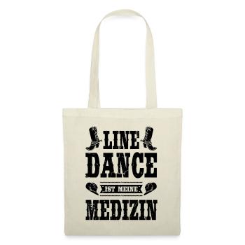 Line Dance Linedance tanzen Linedancing Geschenk - Stoffbeutel - Natur - Vorne