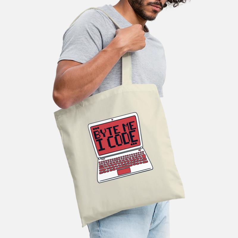 Byte Me I Code Developer Softwareentwickler Stoffbeutel