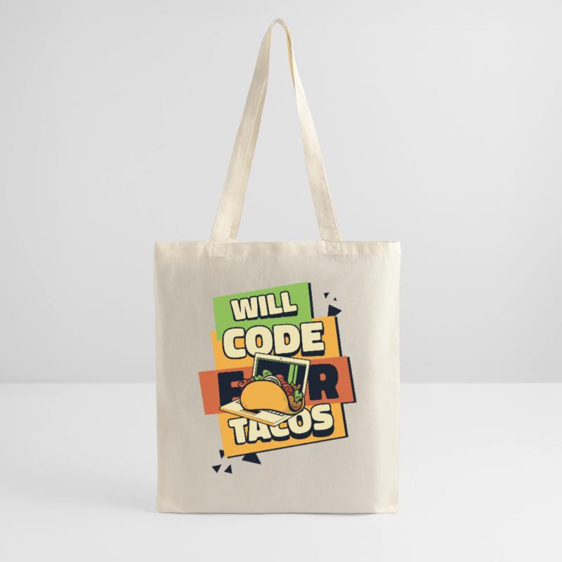 Will Code For Tacos Developer Coder Programmierer Stoffbeutel