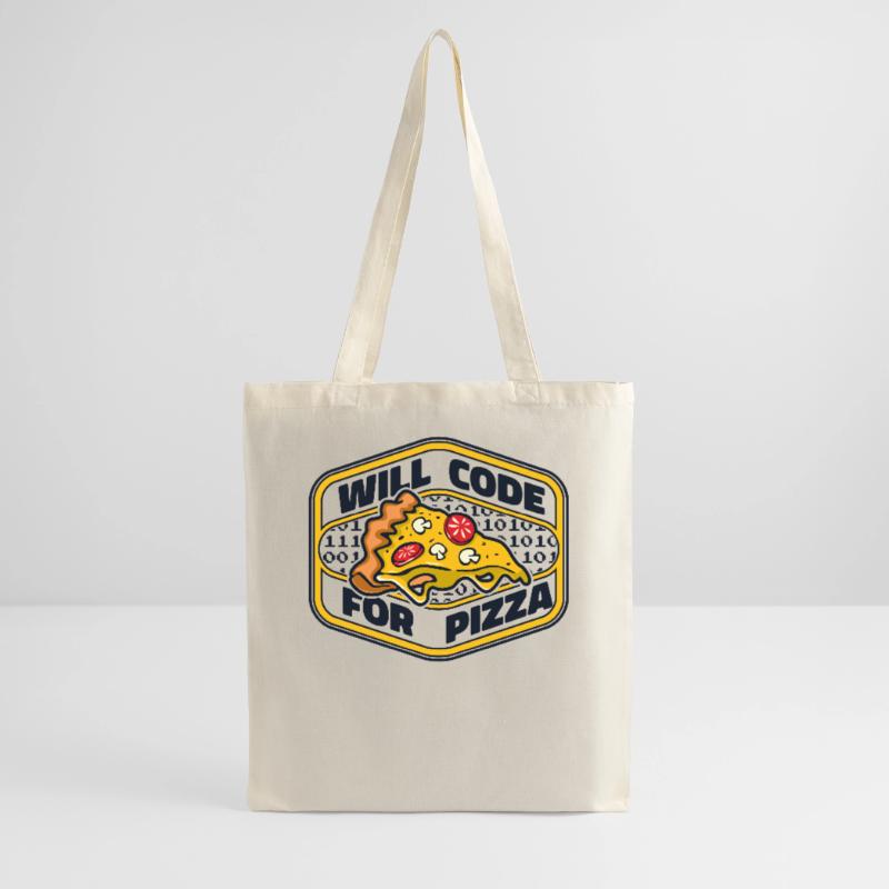 Will Code For Pizza Developer Coder Programmer Sac en tissu