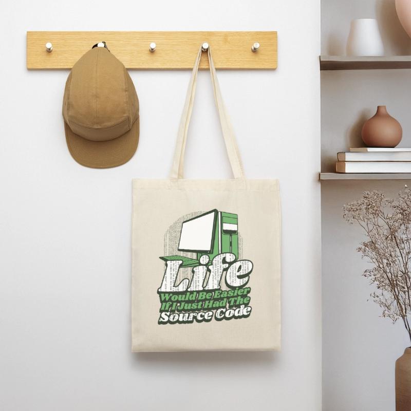 Life Would Be Easier Developer Coder Programmierer Stoffbeutel