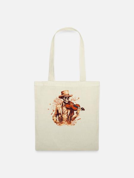 Violinist-Musiker Geigen Country-Musik-Instrument - Stoffbeutel - Natur