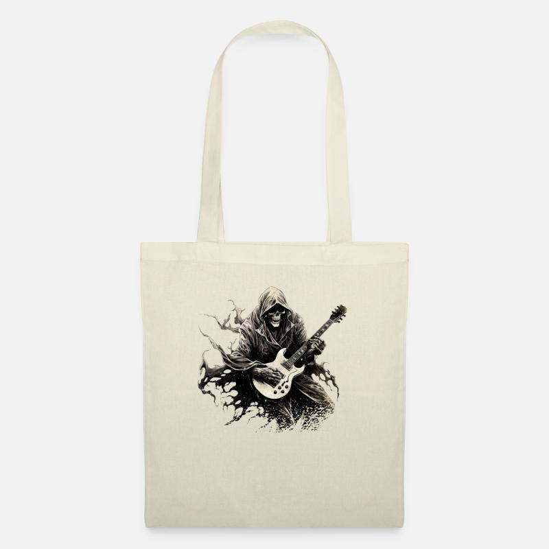 Gitarristen-tshirt E-Gitarren-Saiten - Stoffbeutel - Natur
