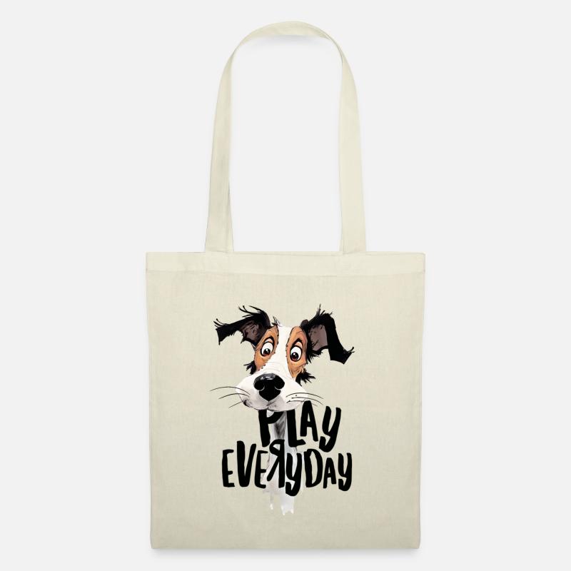 Play Everyday Geschenk für Hundehalter - Stoffbeutel - Natur