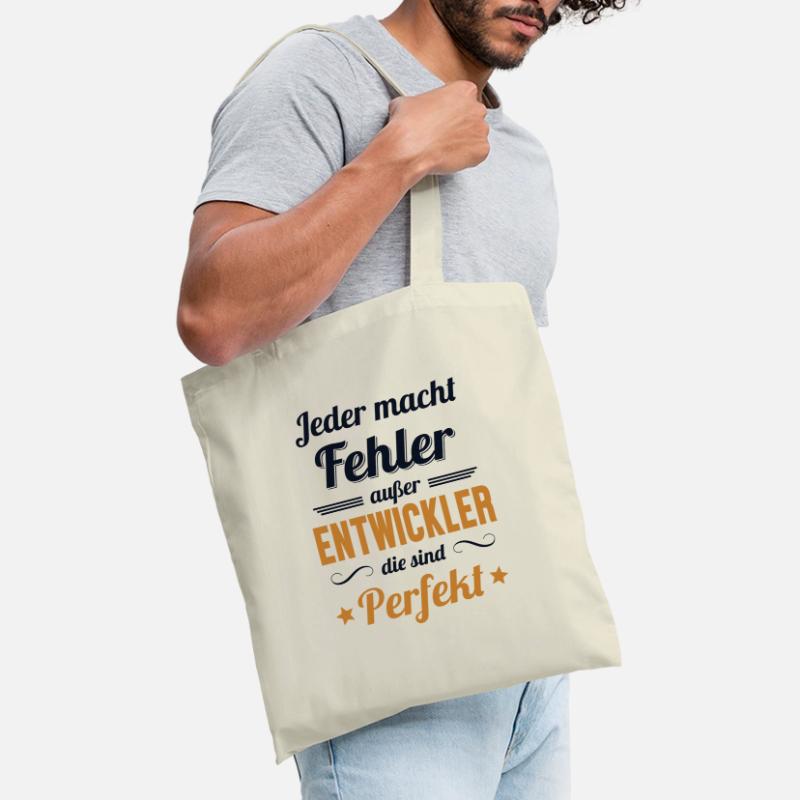 Entwickler Sind Perfekt Developer Coder Stoffbeutel