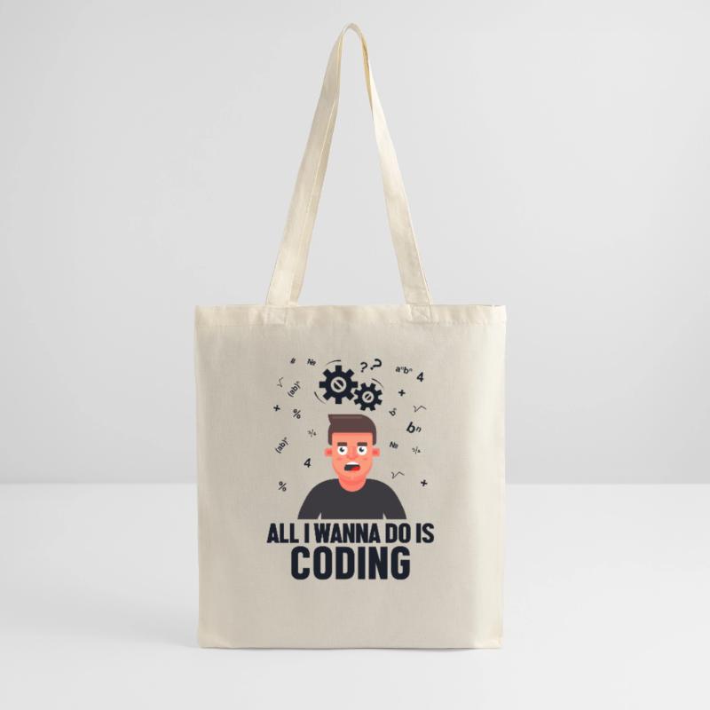 All I Wanna Do is Coding Developer Coder Stoffbeutel