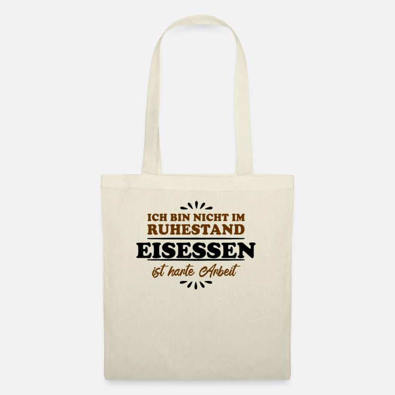 Ruhestand Rentner Pensioner Eisessen - Stoffbeutel - Natur