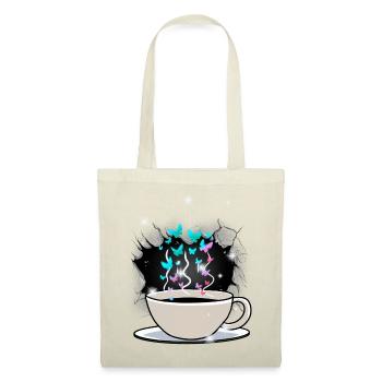 Kaffee Kaffeetasse Koffein - Stoffbeutel - Natur - Vorne