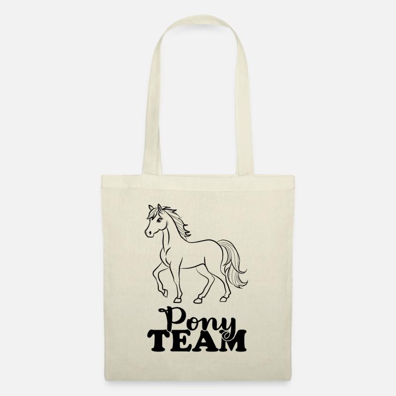 Pony Team - Stoffbeutel - Natur