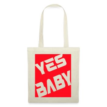 Yes Baby - Stoffbeutel - Natur - Vorne
