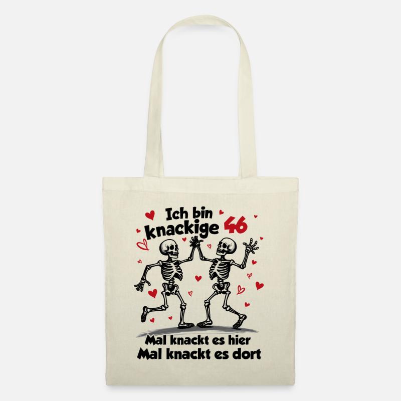 46. Geburtstag | Knackige 46| Ich bin alt - Stoffbeutel - Natur