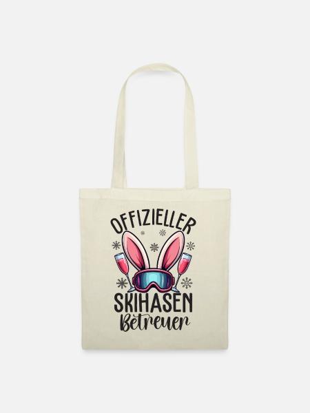 Offizieller Skihasen Betreuer - Stoffbeutel - Natur