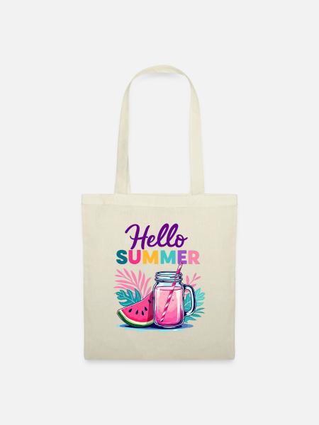 Hello Summer - Stoffbeutel - Natur