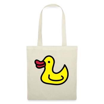 Entchen - Ente 3 - Stoffbeutel - Natur - Vorne