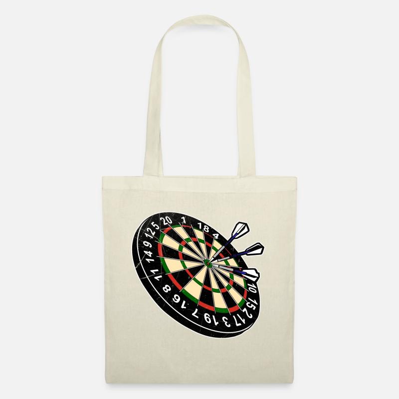 Dartscheibe Darts Dart Steeldart - Stoffbeutel - Natur