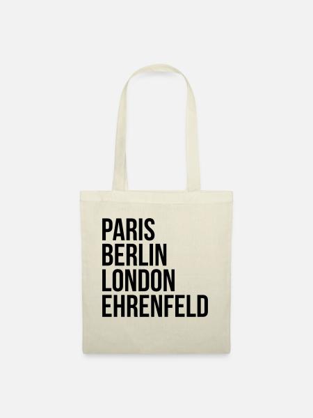 PARIS, BERLIN, LONDON, EHRENFELD - Stoffbeutel - Natur