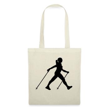 Nordic walking - Stoffbeutel - Natur - Vorne