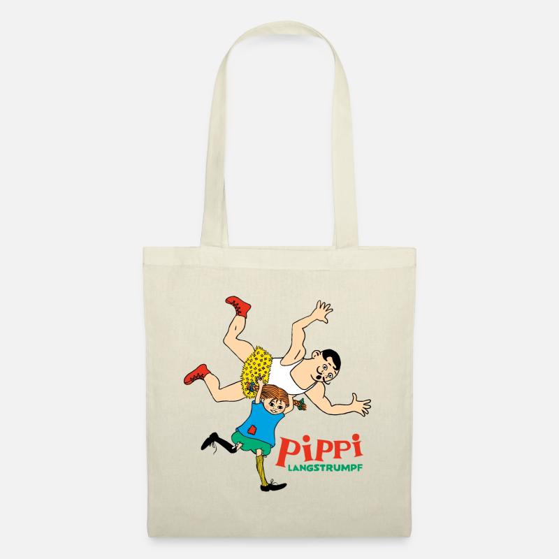 Pippi Langstrumpf Pippi Ist Stark - Stoffbeutel - Natur