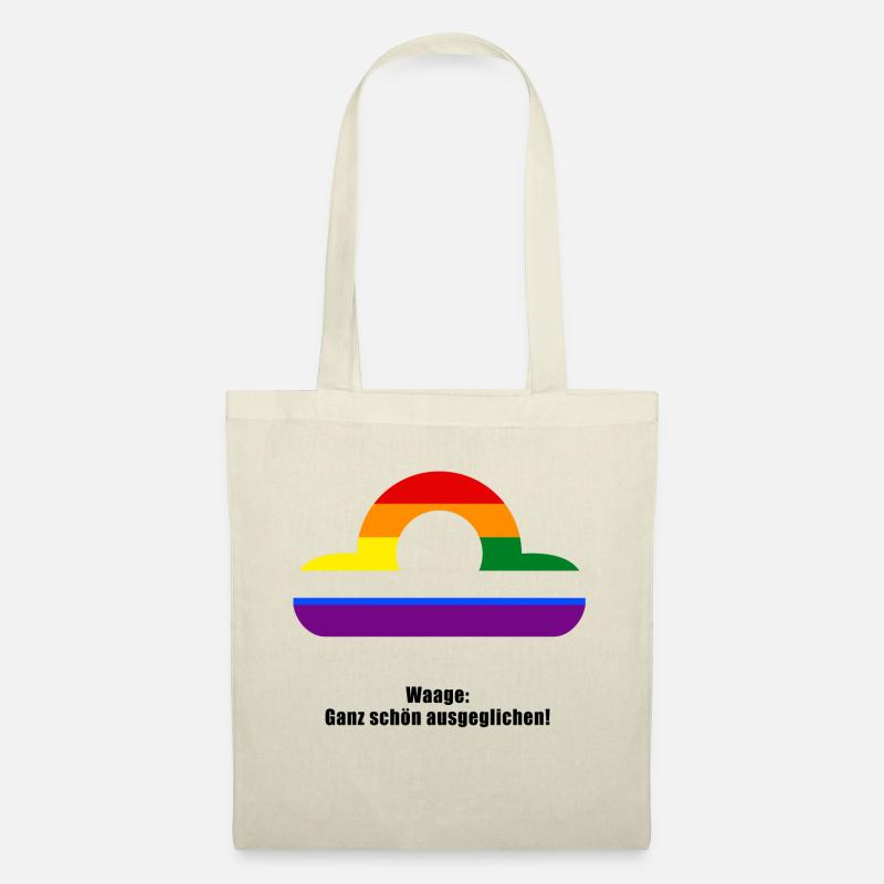 Sternzeichen Waage Pride Design - Stoffbeutel - Natur