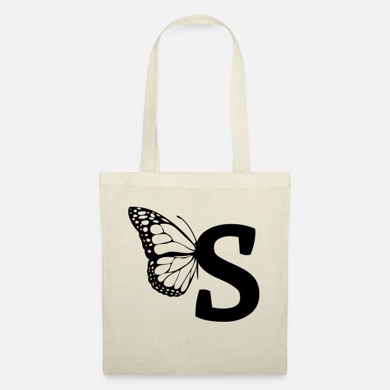 lettera S farfalla - Borsa di stoffa - natura
