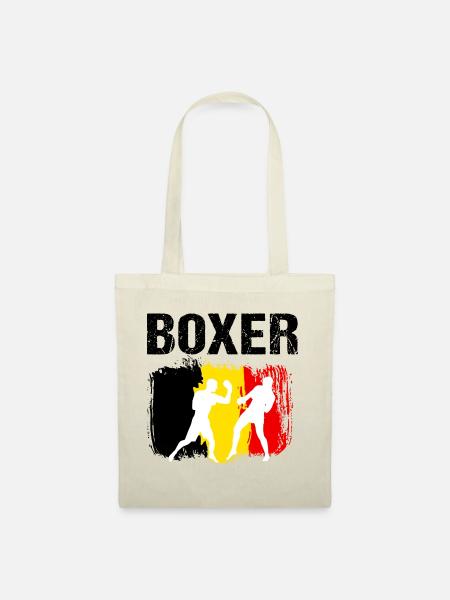 Boxen Belgien Boxer - Stoffbeutel - Natur