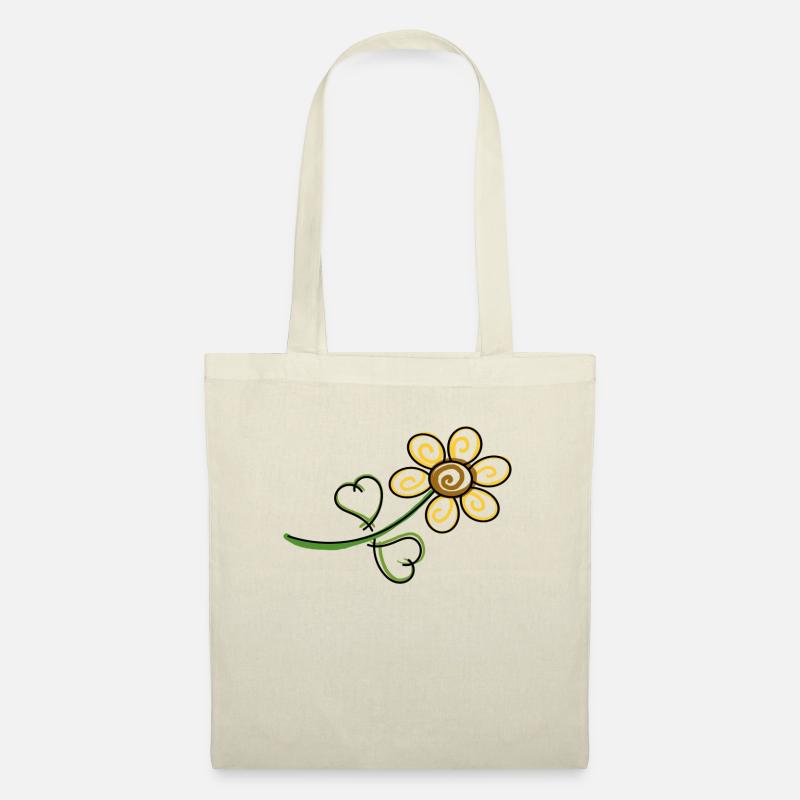 Blume - Stoffbeutel - Natur