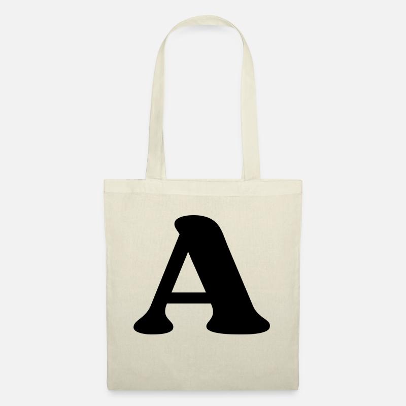 Buchstabe a - Stoffbeutel - Natur