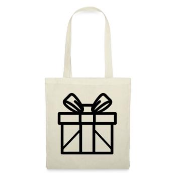 Kleine Geschenkbox - Stoffbeutel - Natur - Vorne