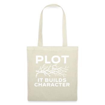 Intrigue It Builds Character - Amoureux des livres Lecture - Sac en tissu - nature - Devant