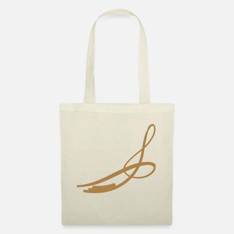 Clé de sol - roller coasters type Fury325 - Sac en tissu - nature