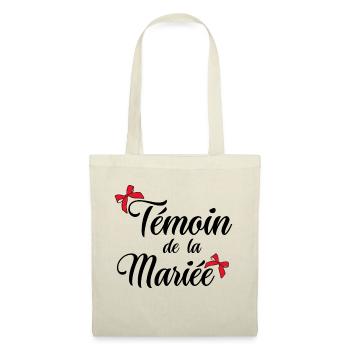 Témoin de la mariée noeud - Sac en tissu - nature - Devant