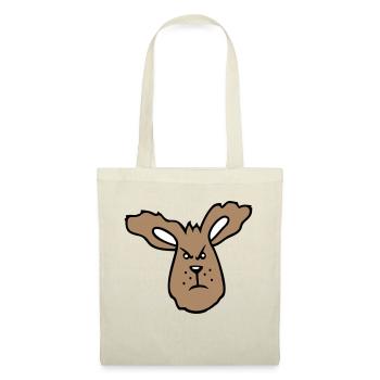 Lapin En colère Mal Vilain Agressif Haine Frustration Colère - Sac en tissu - nature - Devant