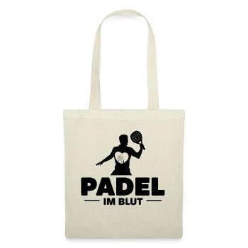 Padel im Blut 2 - Stoffbeutel - Natur - Vorne