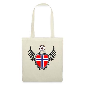 Football Norway (coat of arms & wings) - Tote Bag - nature - Front