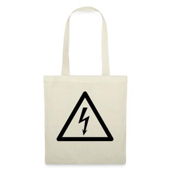 Symbole de danger - à haute tension - Sac en tissu - nature - Devant