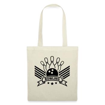 bowling_design_po1 - Sac en tissu - nature - Devant