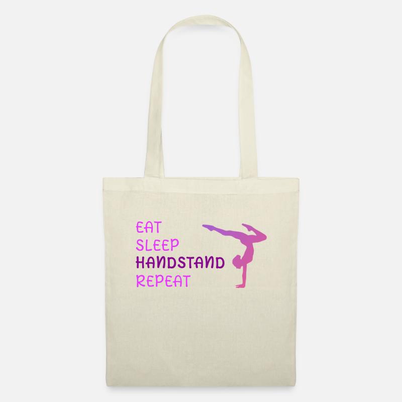Eat Sleep Handstand Repeat - Stoffbeutel - Natur