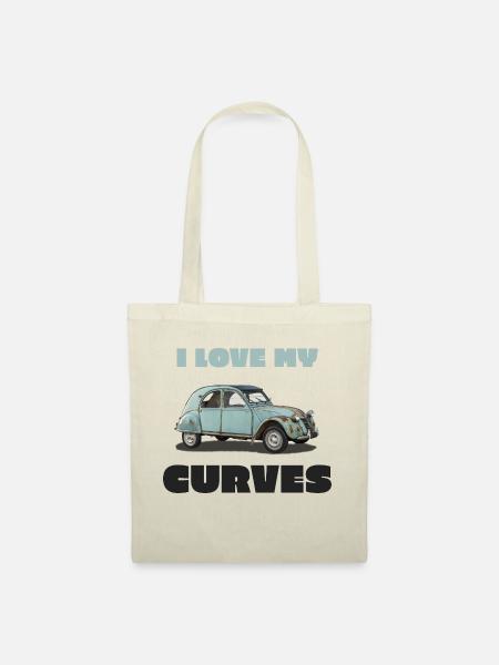 t Shirt 2 CV - Stoffbeutel - Natur