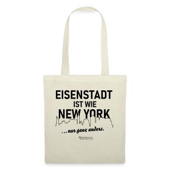 Eisenstadt ist wie New York - Stoffbeutel - Natur - Vorne