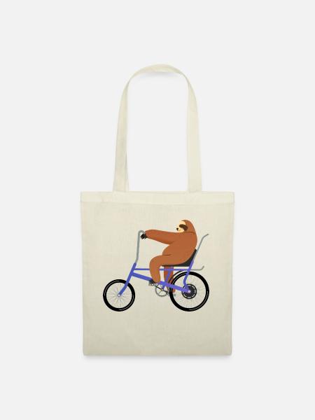 Faultier Bonanza Fahrrad 60er 70er Retro Vintage - Stoffbeutel - Natur